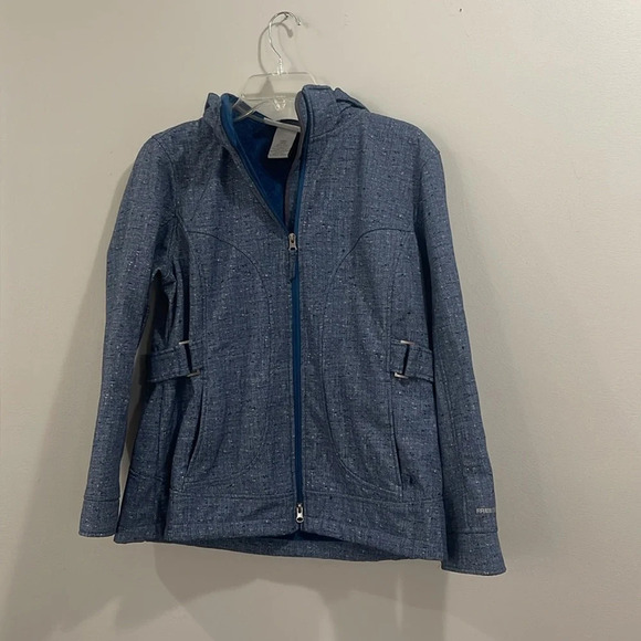 Free Country Coat Jacket Water Resistant Tweed/Teal - Picture 2 of 9